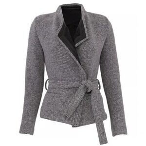 IRO Womens Awa Wool Blend Jacket Size 38 Belted Designer Classic US Size 6 Paris